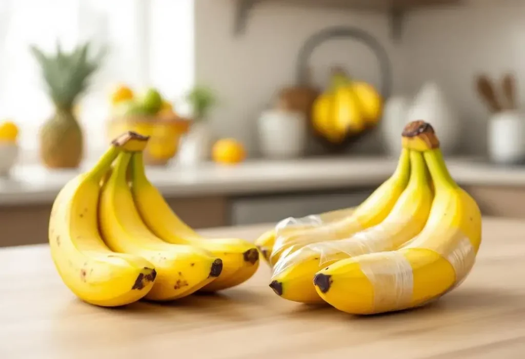 « Elles ne noircissent plus » : mon astuce toute simple pour garder vos bananes bien jaunes et fraîches plus longtemps