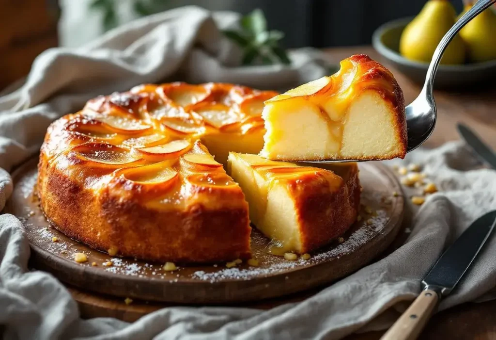 Fondant aux poires, cœur coulant et croûte dorée : un dessert élégant, délicieusement fondant à partager