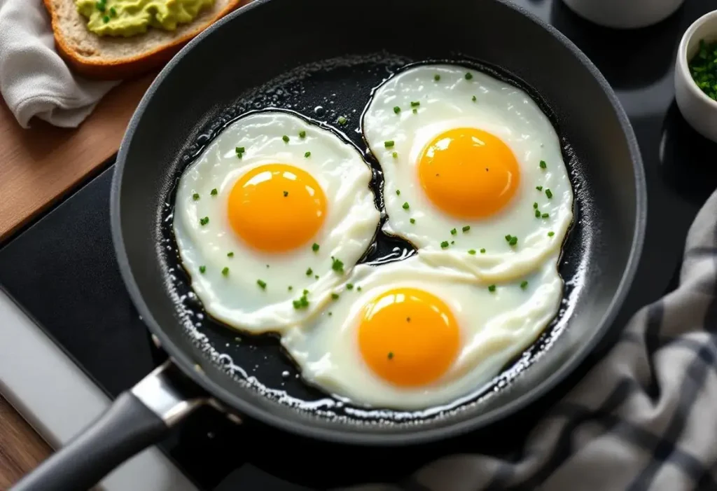 J’ai remplacé l’huile et le beurre dans mes œufs frits : un plat plus léger mais tout aussi gourmand